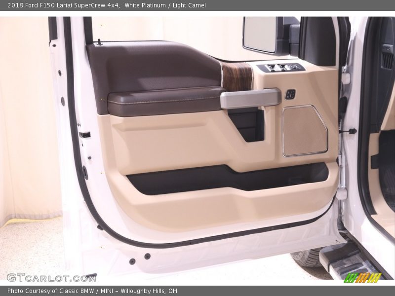 White Platinum / Light Camel 2018 Ford F150 Lariat SuperCrew 4x4