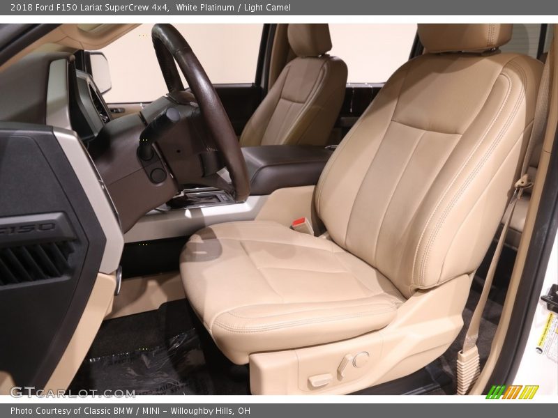 White Platinum / Light Camel 2018 Ford F150 Lariat SuperCrew 4x4