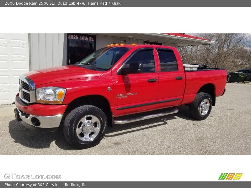 Flame Red / Khaki 2006 Dodge Ram 2500 SLT Quad Cab 4x4