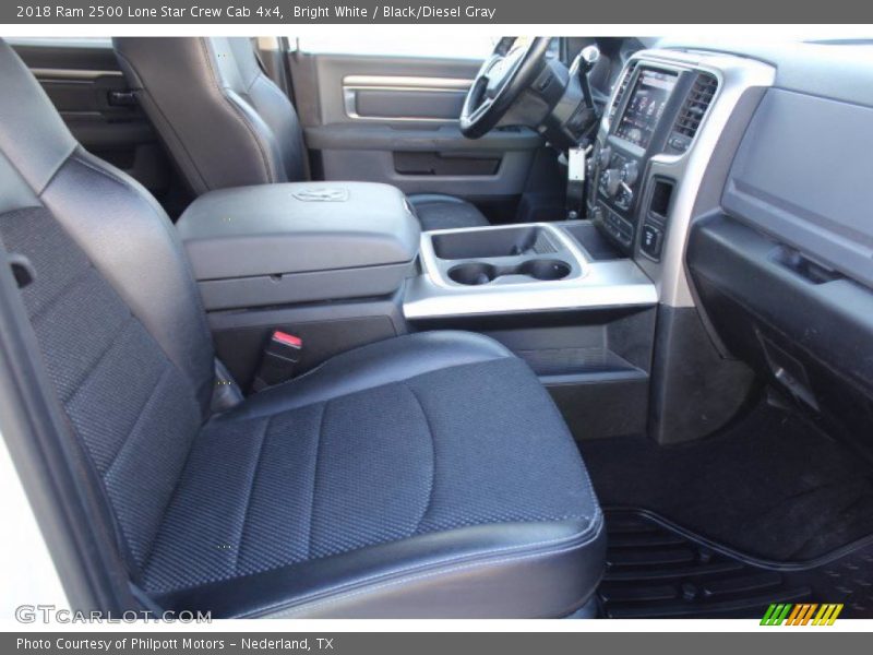 Bright White / Black/Diesel Gray 2018 Ram 2500 Lone Star Crew Cab 4x4