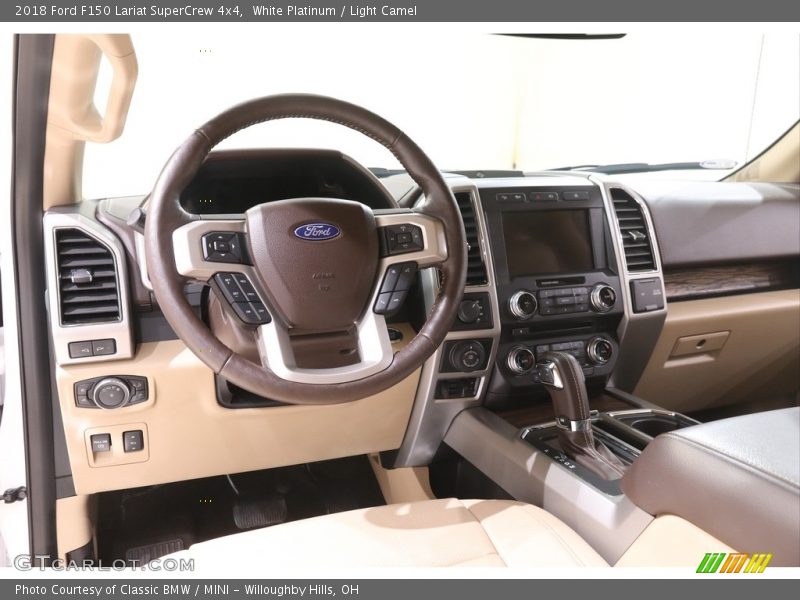 White Platinum / Light Camel 2018 Ford F150 Lariat SuperCrew 4x4