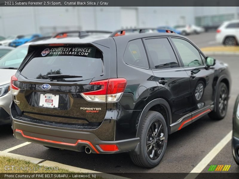 Crystal Black Silica / Gray 2021 Subaru Forester 2.5i Sport