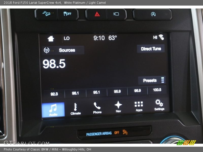 White Platinum / Light Camel 2018 Ford F150 Lariat SuperCrew 4x4