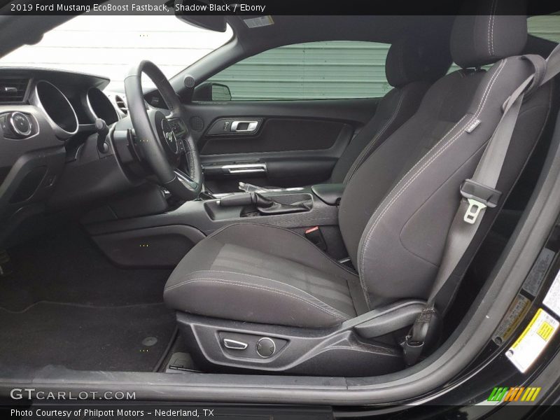 Shadow Black / Ebony 2019 Ford Mustang EcoBoost Fastback