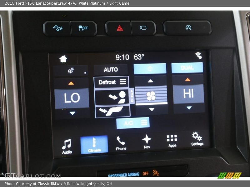 White Platinum / Light Camel 2018 Ford F150 Lariat SuperCrew 4x4