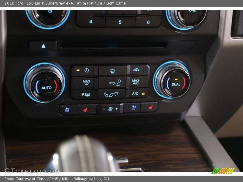 White Platinum / Light Camel 2018 Ford F150 Lariat SuperCrew 4x4