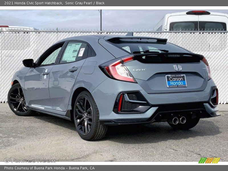 Sonic Gray Pearl / Black 2021 Honda Civic Sport Hatchback