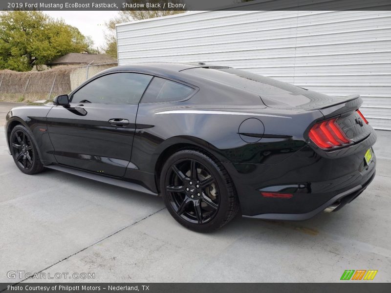 Shadow Black / Ebony 2019 Ford Mustang EcoBoost Fastback