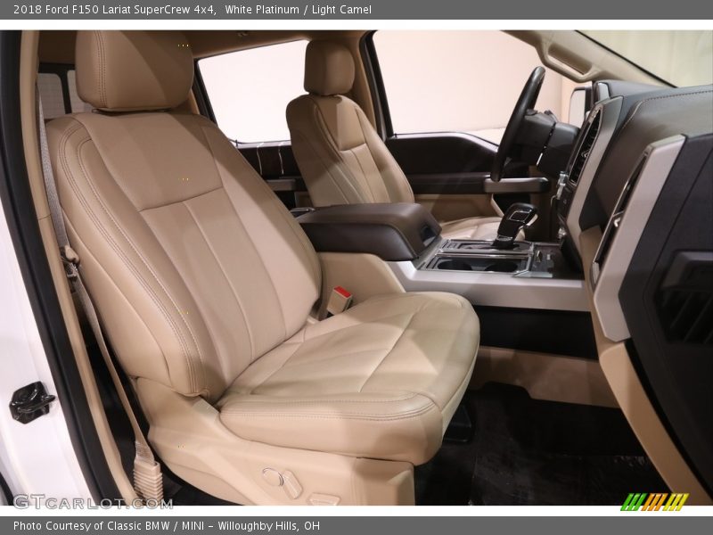 White Platinum / Light Camel 2018 Ford F150 Lariat SuperCrew 4x4