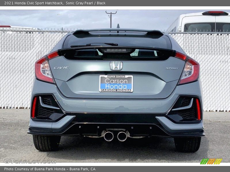 Sonic Gray Pearl / Black 2021 Honda Civic Sport Hatchback