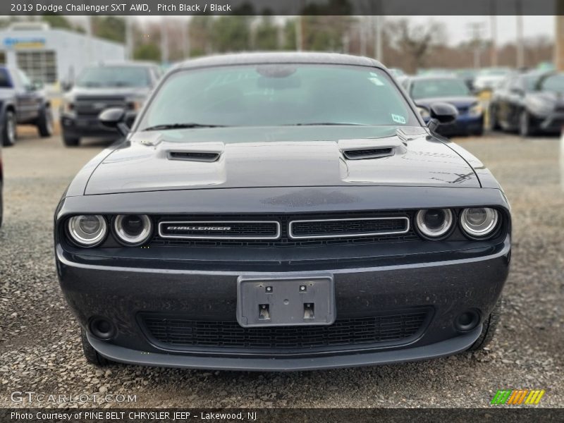 Pitch Black / Black 2019 Dodge Challenger SXT AWD