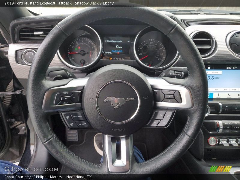 Shadow Black / Ebony 2019 Ford Mustang EcoBoost Fastback
