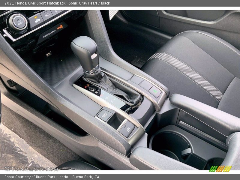 Sonic Gray Pearl / Black 2021 Honda Civic Sport Hatchback