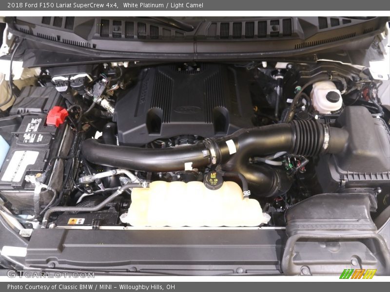 White Platinum / Light Camel 2018 Ford F150 Lariat SuperCrew 4x4