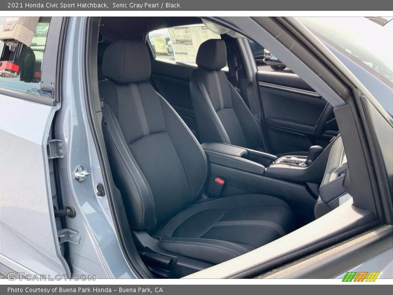 Sonic Gray Pearl / Black 2021 Honda Civic Sport Hatchback