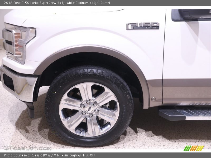 White Platinum / Light Camel 2018 Ford F150 Lariat SuperCrew 4x4