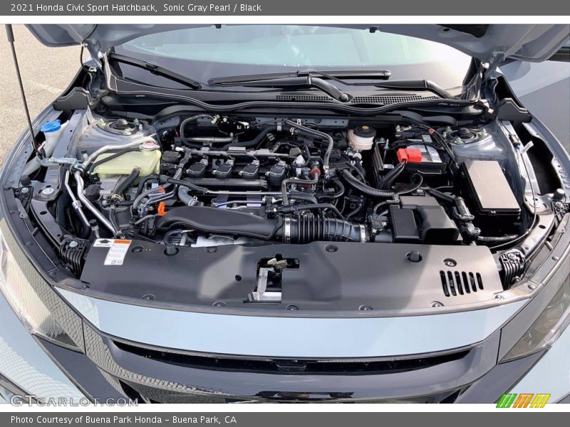 Sonic Gray Pearl / Black 2021 Honda Civic Sport Hatchback