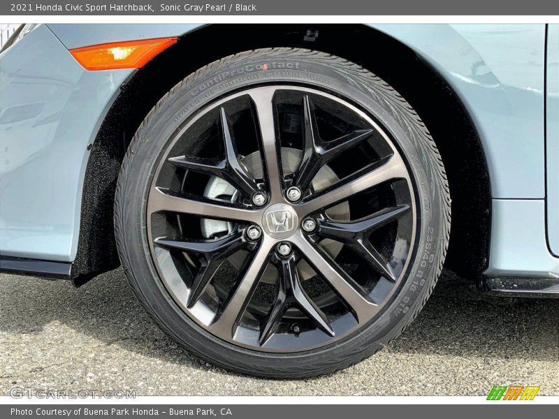 Sonic Gray Pearl / Black 2021 Honda Civic Sport Hatchback