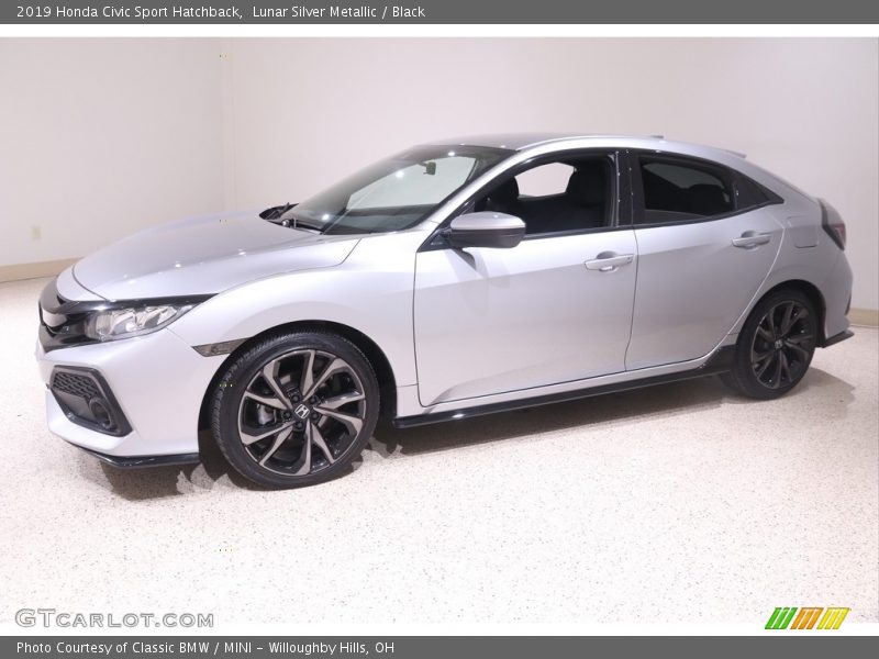 Lunar Silver Metallic / Black 2019 Honda Civic Sport Hatchback