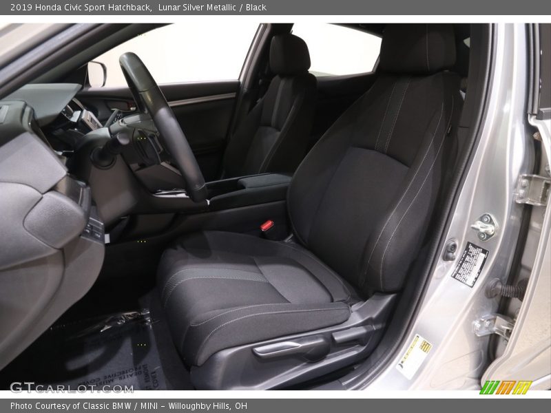 Lunar Silver Metallic / Black 2019 Honda Civic Sport Hatchback