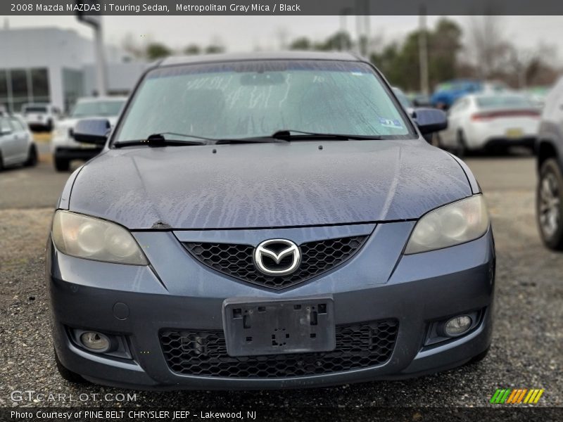 Metropolitan Gray Mica / Black 2008 Mazda MAZDA3 i Touring Sedan