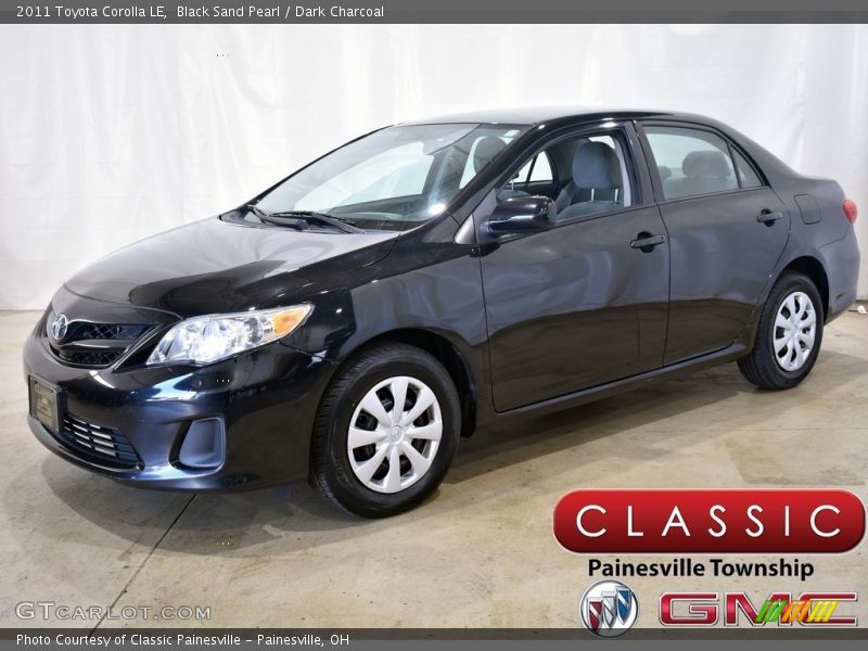 Black Sand Pearl / Dark Charcoal 2011 Toyota Corolla LE