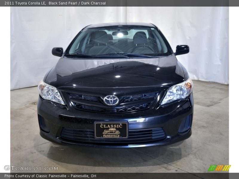 Black Sand Pearl / Dark Charcoal 2011 Toyota Corolla LE