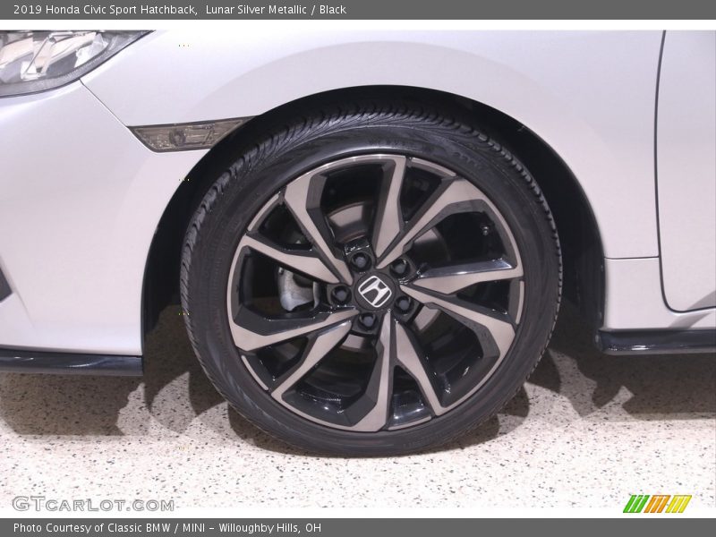 Lunar Silver Metallic / Black 2019 Honda Civic Sport Hatchback