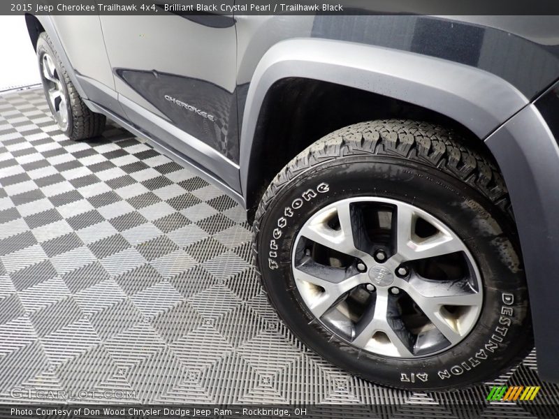 Brilliant Black Crystal Pearl / Trailhawk Black 2015 Jeep Cherokee Trailhawk 4x4