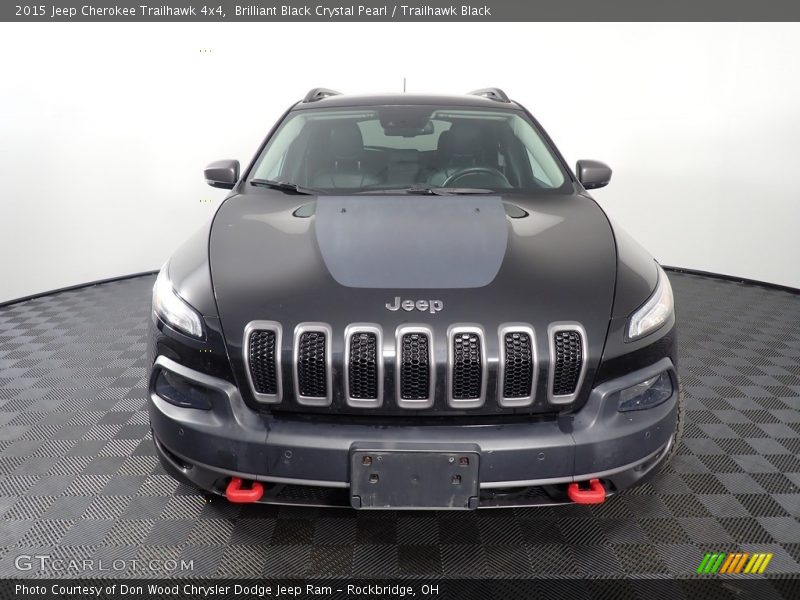 Brilliant Black Crystal Pearl / Trailhawk Black 2015 Jeep Cherokee Trailhawk 4x4