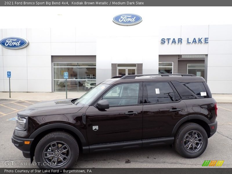 Kodiak Brown Metallic / Medium Dark Slate 2021 Ford Bronco Sport Big Bend 4x4