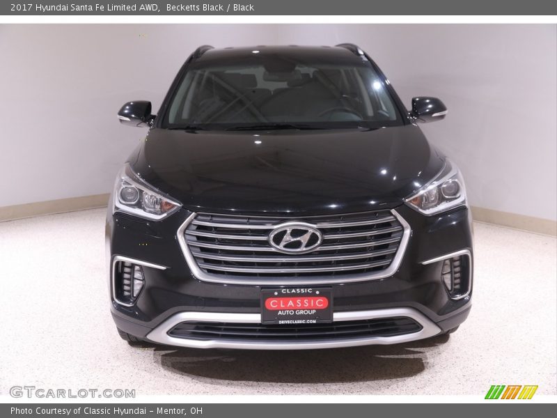 Becketts Black / Black 2017 Hyundai Santa Fe Limited AWD