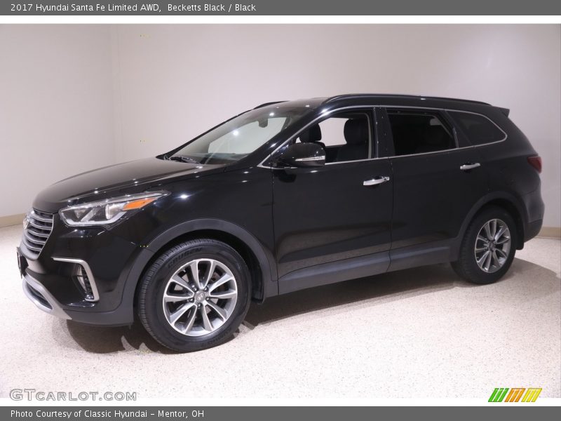 Becketts Black / Black 2017 Hyundai Santa Fe Limited AWD