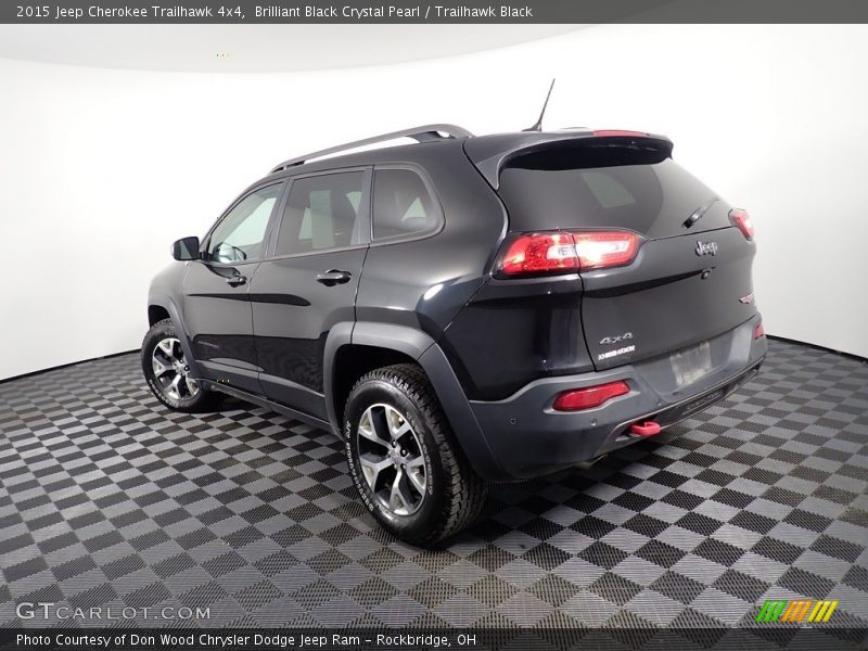 Brilliant Black Crystal Pearl / Trailhawk Black 2015 Jeep Cherokee Trailhawk 4x4