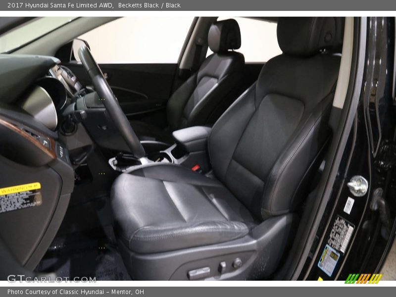 Becketts Black / Black 2017 Hyundai Santa Fe Limited AWD