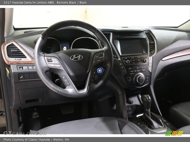 Becketts Black / Black 2017 Hyundai Santa Fe Limited AWD