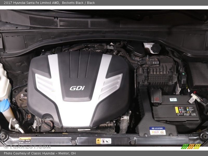 Becketts Black / Black 2017 Hyundai Santa Fe Limited AWD