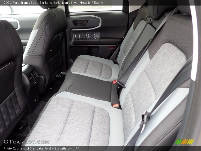 Rear Seat of 2021 Bronco Sport Big Bend 4x4