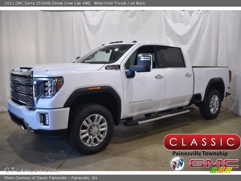 White Frost Tricoat / Jet Black 2021 GMC Sierra 2500HD Denali Crew Cab 4WD
