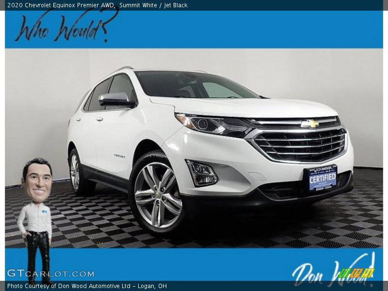 Summit White / Jet Black 2020 Chevrolet Equinox Premier AWD