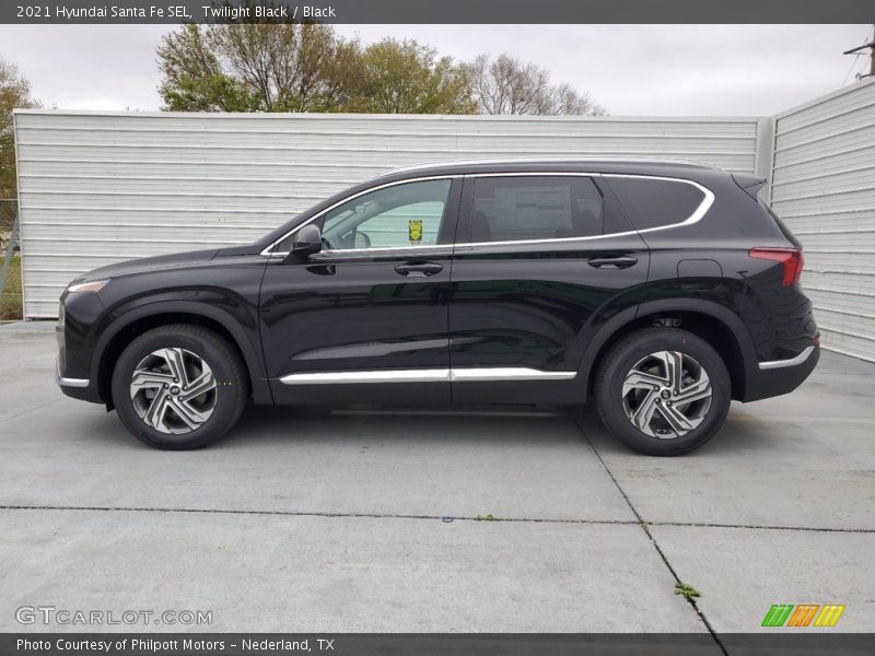 Twilight Black / Black 2021 Hyundai Santa Fe SEL