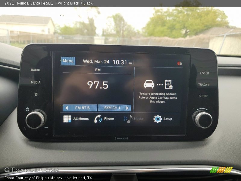 Twilight Black / Black 2021 Hyundai Santa Fe SEL