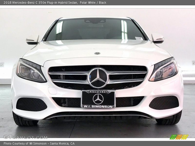 Polar White / Black 2018 Mercedes-Benz C 350e Plug-in Hybrid Sedan