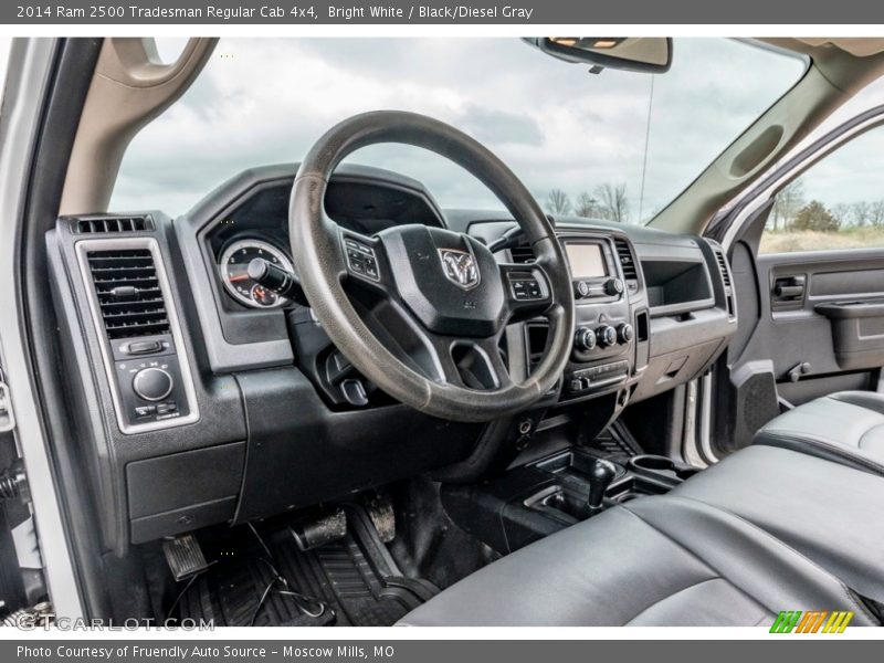 Bright White / Black/Diesel Gray 2014 Ram 2500 Tradesman Regular Cab 4x4