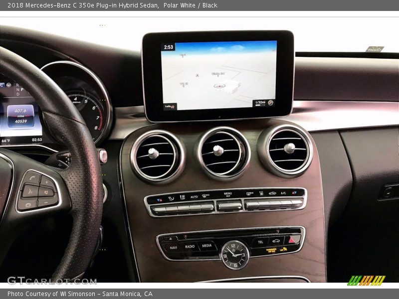 Polar White / Black 2018 Mercedes-Benz C 350e Plug-in Hybrid Sedan