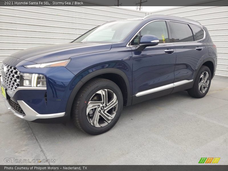 Stormy Sea / Black 2021 Hyundai Santa Fe SEL