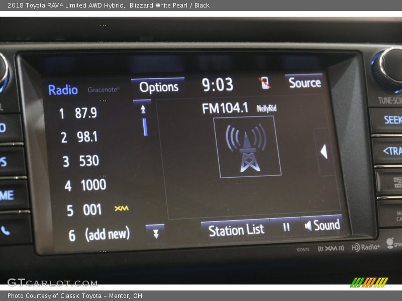 Blizzard White Pearl / Black 2018 Toyota RAV4 Limited AWD Hybrid