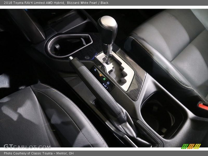 Blizzard White Pearl / Black 2018 Toyota RAV4 Limited AWD Hybrid