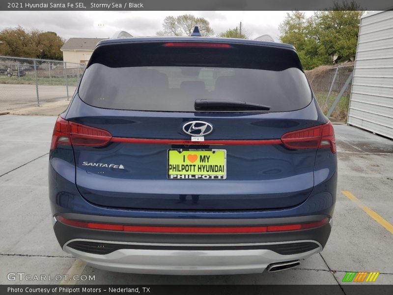 Stormy Sea / Black 2021 Hyundai Santa Fe SEL