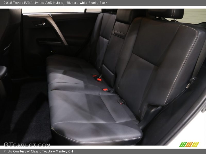 Blizzard White Pearl / Black 2018 Toyota RAV4 Limited AWD Hybrid